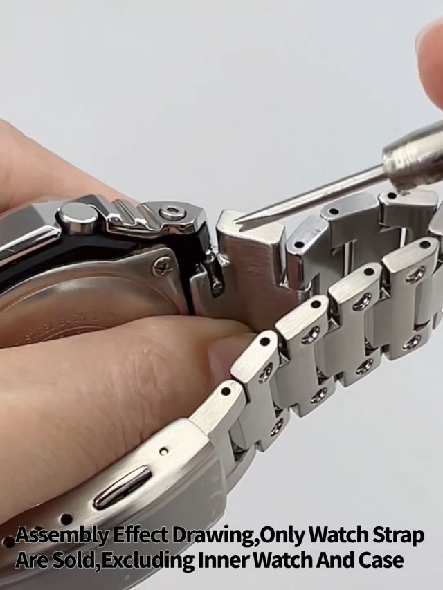 Korlexchi Metal Watch Band for Men Compatible with Casio GM-2100